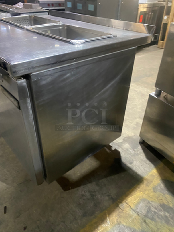 Continental Commercial Refrigerated Sandwich Prep Table! With 2 Door Underneath Storage Space! All Stainless Steel! On Casters! Model: SW4812 SN: 15712812 115V 60HZ 1 Phase - Image 2 of 9