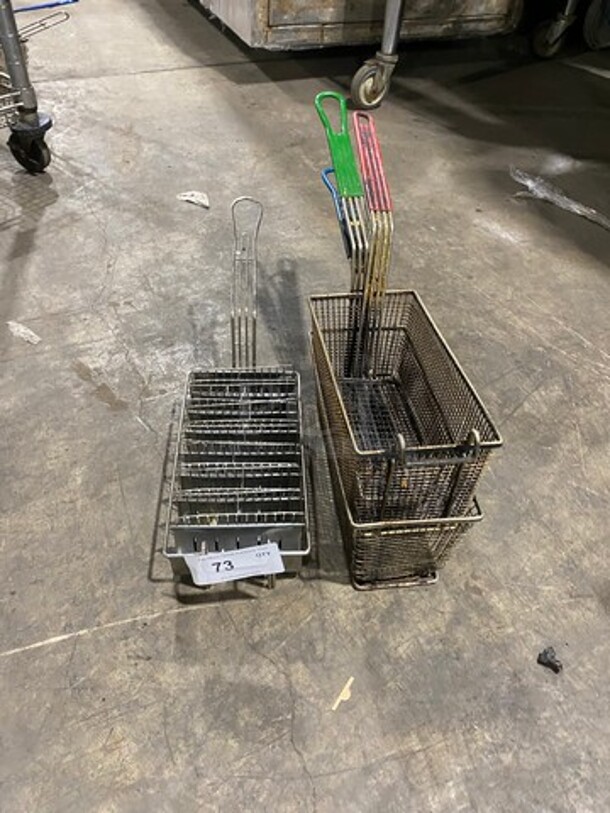 ALL ONE MONEY! Metal Deep Frying Baskets And 8 Taco Frying Basket! - Image 1 of 5