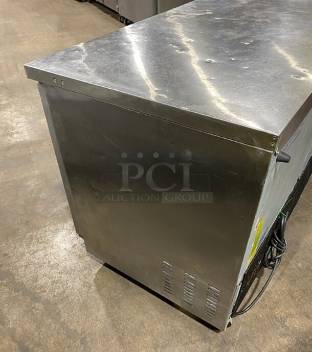 Ikon Stainless Steel Commercial 3 Door Undercounter Freezer on Commercial Casters! MODEL KUC72F SN: KUC72F9024462 115V  - Image 3 of 7
