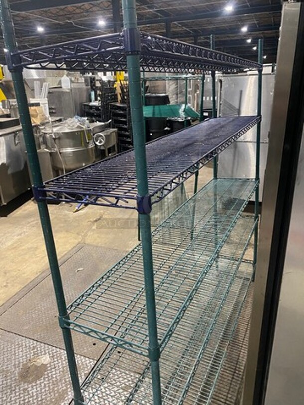 Nexel 5 Tier Shelf! On Legs! BUYER MUST DISMANTLE! PCI CANNOT DISMANTLE FOR SHIPPING! PLEASE CONSIDER FREIGHT CHARGES! - Image 3 of 8