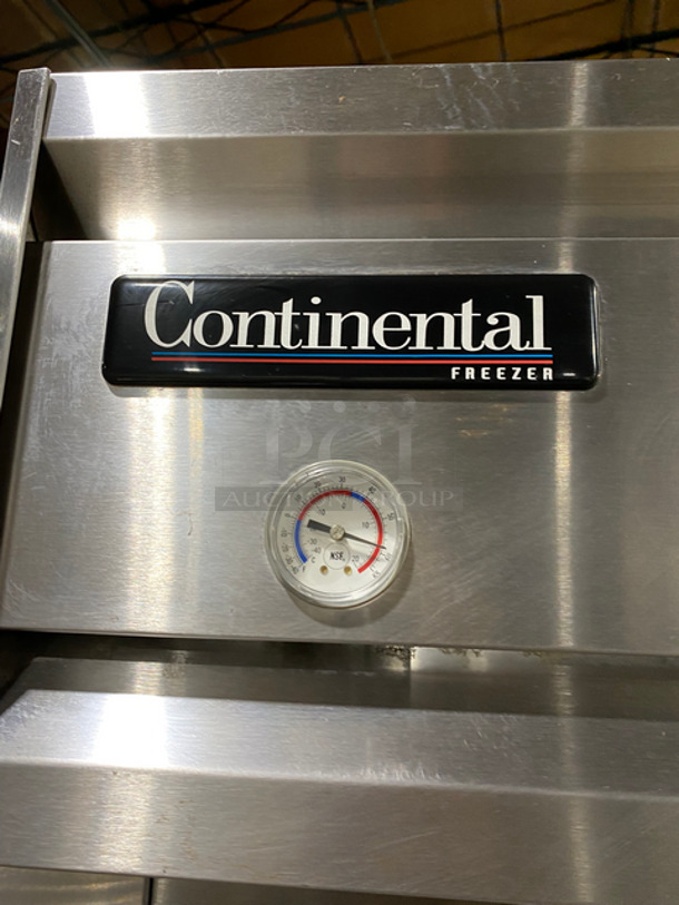 SWEET! Continental Commercial Single Door Reach In Freezer! All Stainless Steel! Model: 1FSA SN: 13644986 115V 60HZ 1 Phase - Image 8 of 9