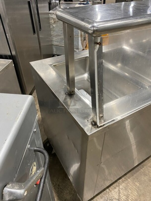 Carter Hoffmann Commercial Electric Powered Steam Table! With Sneeze Guard! With Storage Space Underneath! All Stainless Steel! On Casters! - Image 2 of 10