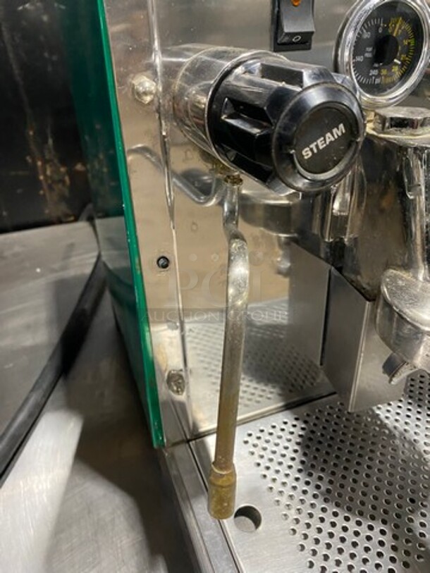 Astra Commercial Countertop Single Group Espresso Machine! All Stainless Steel! On Small Legs! Model: MEGASC SN: 950936 110V - Image 7 of 10