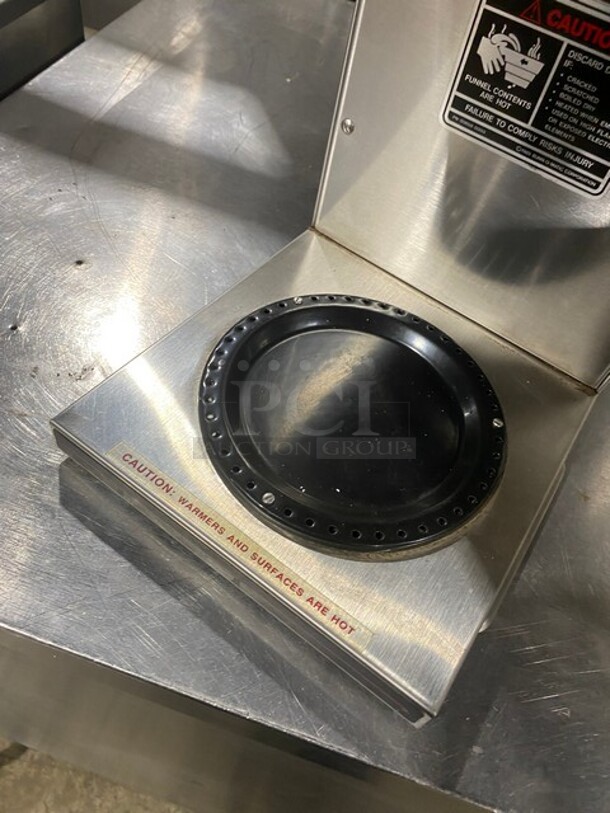 Bunn Commercial Countertop Coffee Maker! With 2 Coffee Pot Warmers! All Stainless Steel! Model: VP172 SN: VP17024348 120V 60HZ 1 Phase - Image 6 of 9