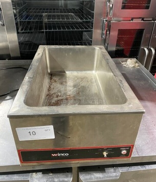 Winco Commercial Countertop Single Well Food Warmer! All Stainless Steel! Model: FWS500 120V