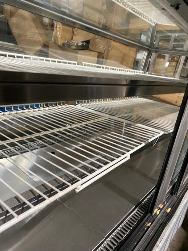 Leader Commercial Refrigerated Bakery/Deli Case! With Slanted Front Glass! With Sliding Rear Access Doors! All Stainless Steel Body! Model: HBK77 SN: PS063232 115V 60HZ 1 Phase - Image 5 of 8