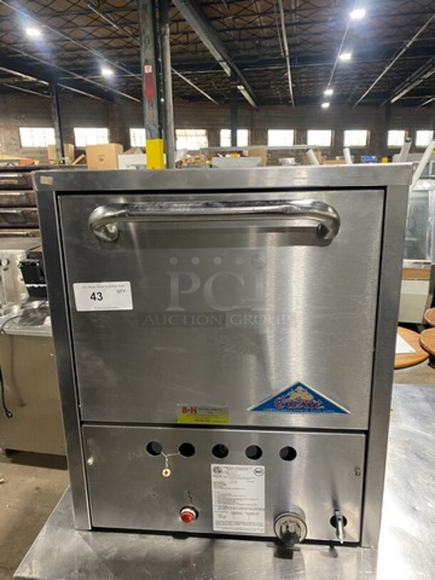 Castle Commercial Natural Gas Powered Pizza/ Baking Oven! All Stainless Steel! Model: P019 SN: 3L21