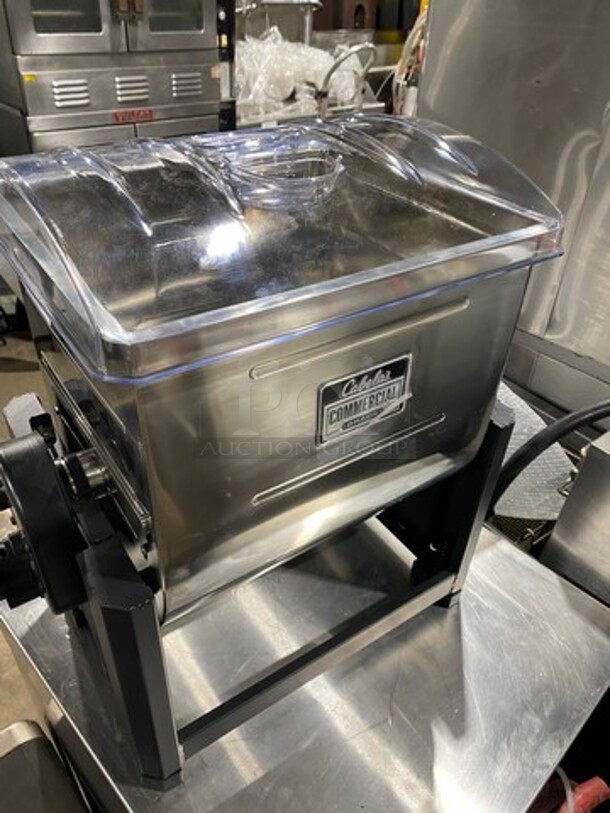 WOW!  Late Model! Cabelas Commercial 50LBS Countertop Meat Mixer/Seasoning Machine! All Stainless Steel! - Image 2 of 8