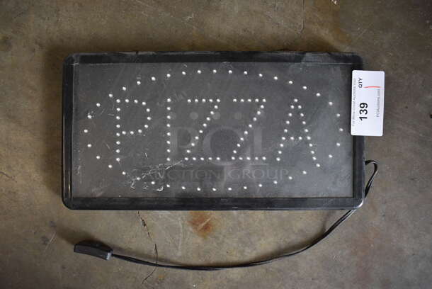 Light Up Pizza Sign. 19x1x10
