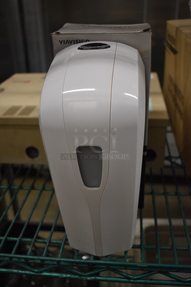 BRAND NEW IN BOX! Viavision Poly Soap Dispenser. 5x4x10 - Image 1 of 5
