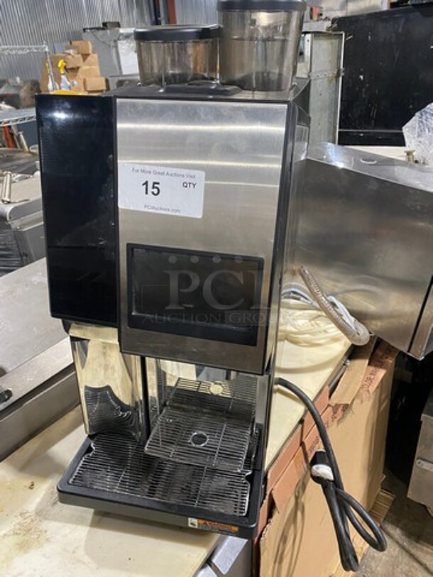 BEAUTIFUL! Bunn Commercial Countertop Automatic Espresso Machine! Touch Screen Settings! With 2 Coffee Bean Hopper! Stainless Steel Body! - Image 1 of 11