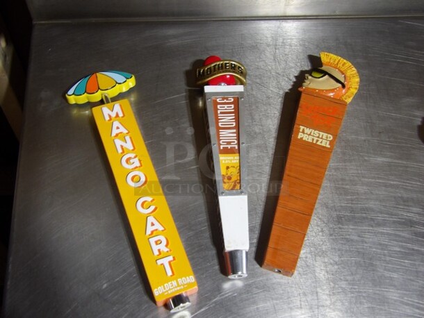 Mixed Lot of 3 Tap Handles. Your Bid X 3 - Image 1 of 1
