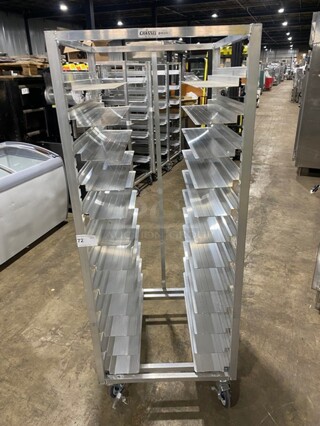 Channel Metal Commercial Pan Transport Rack! Model AUR12 Serial 835384004067! On Casters!