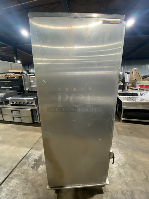 Lockwood Commercial Enclosed Pan Transport Rack! With 2 Half View Through Doors! All Stainless Steel! On Casters! Model: CA72RR18R - Image 3 of 6