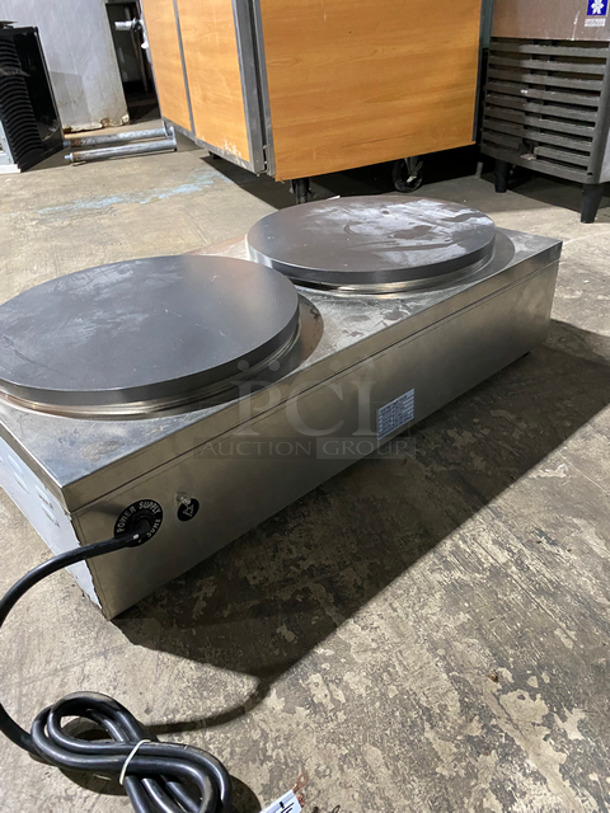 Commercial Countertop Electric Powered Crepe Maker! Stainless Steel Body! Model: PRZ352 220V 50HZ - Image 4 of 9