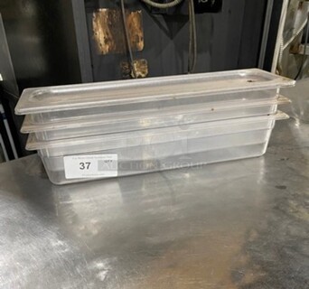 ALL ONE MONEY! Rubbermaid Clear Poly 2/4x4" Food Containers!
