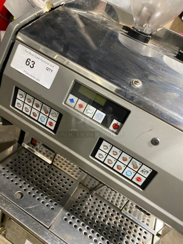 Commercial Countertop Espresso Machine! With Coffee Bean Grinder! All Stainless Steel! Model: AK2AA SN:360152 220/230V - Image 6 of 11