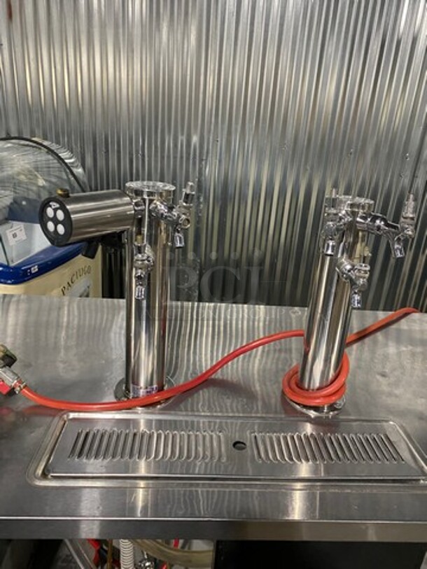 True Commercial Refrigerated Dual Tower Kegerator! With 2 Door Storage Space Underneath! Model: TDD3 SN: 7972713 115V 60HZ 1 Phase - Image 8 of 12