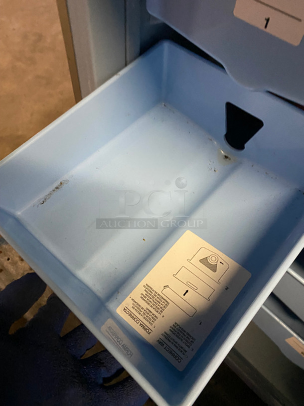 AMAZING! Manitowoc Multiplex Blend In Cup Work Station! On Single Door Undercounter Cooler! With Poly Bins! All Stainless Steel! 2x Your Bid Makes One Unit! Model: MB-8-1 SN: 1701150000857 115V 60HZ 1 Phase - Image 6 of 11