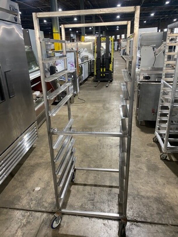 Metal Commercial Pan Transport Rack! On Casters! - Image 2 of 4