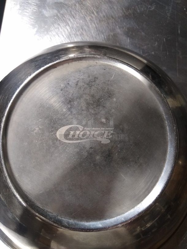 Choice 11 Inch Stainless Steel Mixing Bowl - Image 3 of 3