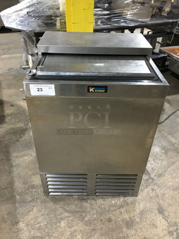 WOW! Krowne Commercial Beer Bottle Cooler! With Sliding Top Door! All Stainless Steel! 115V 60HZ 1 Phase - Image 1 of 7