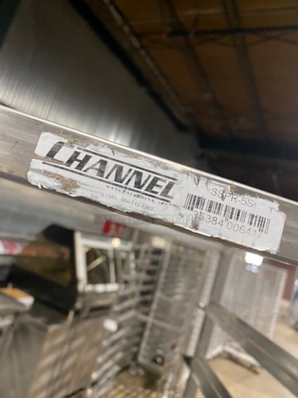 Channel Metal Commercial Pan Transport Rack! On Casters! - Image 5 of 5