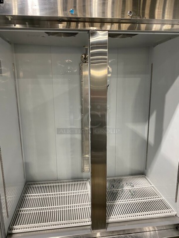 Industry Commercial 2 Door Freezer! With Poly Coated Racks! All Stainless Steel! On Casters! Model: CFD2FFEHC SN: 6093171417050208 115V - Image 5 of 10