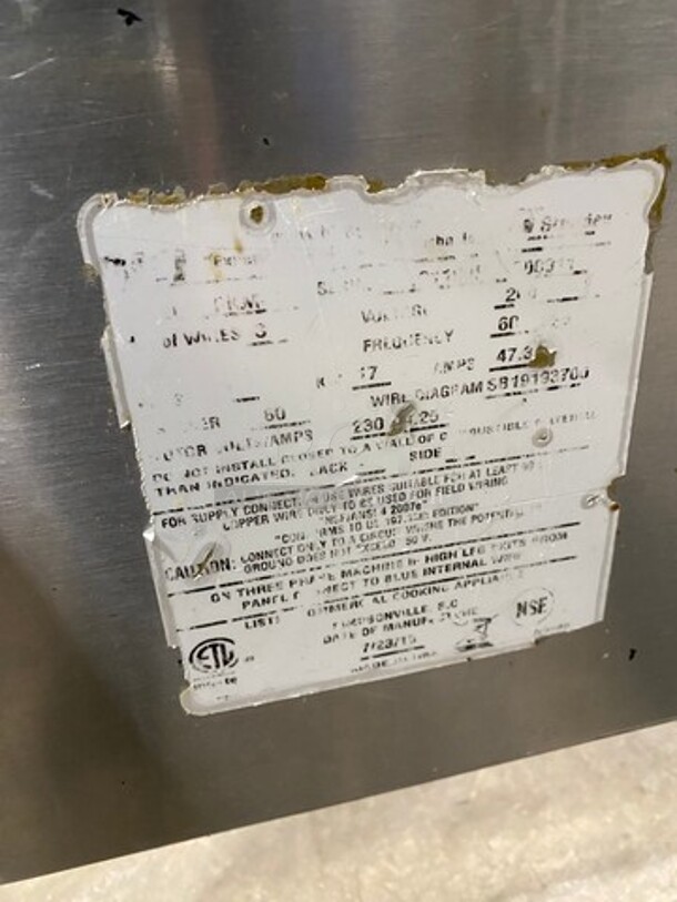 Commercial Electric Powered BKI Pressure Fryer! With Frying Basket! All Stainless Steel! On Casters! Model: FKM 208V 3 Phase - Image 10 of 11