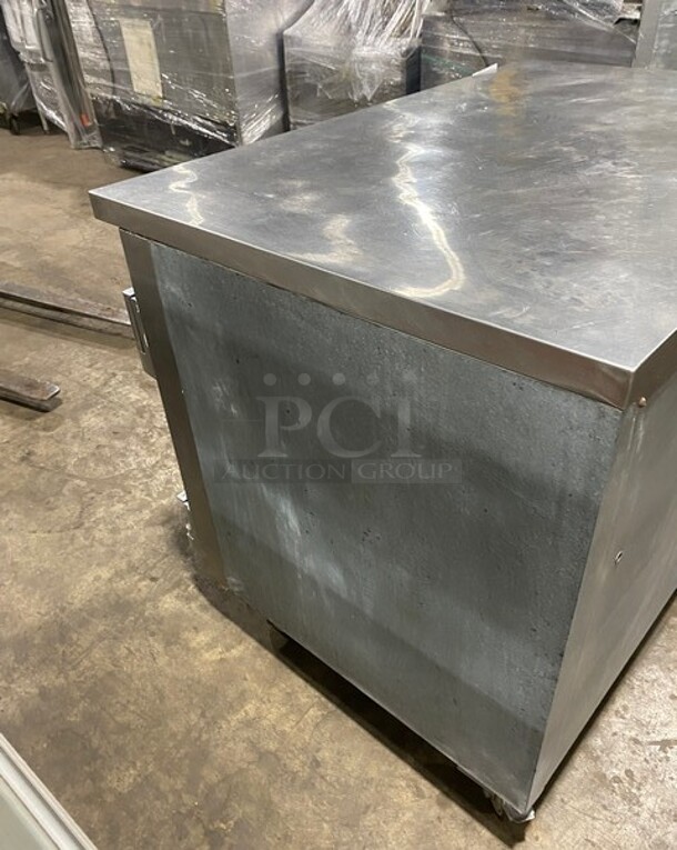 Leader Commercial Refrigerated 2 Door Lowboy! With Poly Coated Rack! All Stainless Steel! On Casters! MODEL LB48S/C SN: GY02M1103 115V 1PH - Image 4 of 8