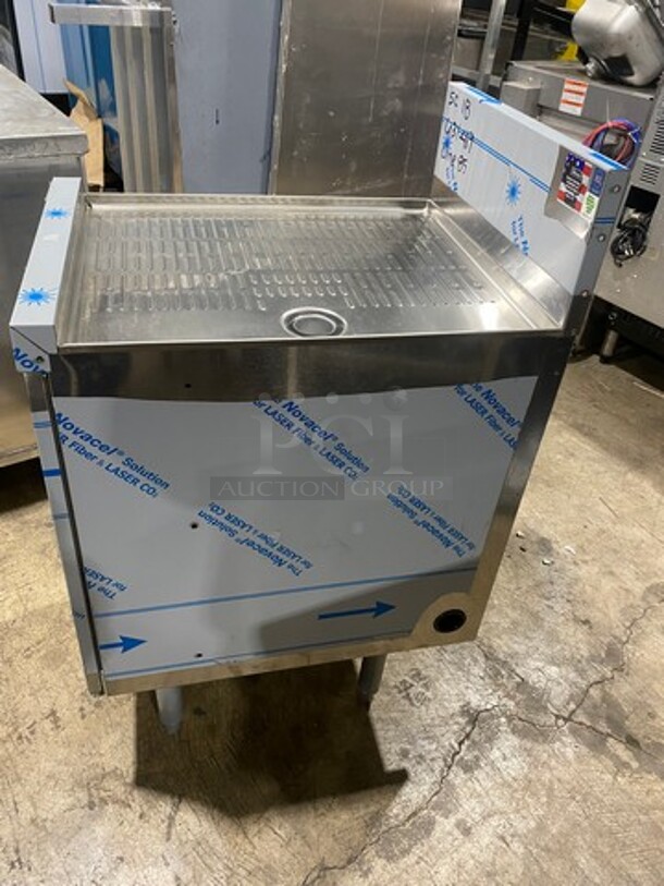 NEW! Perlick Under The Counter Drainboard! With Back Splash! All Stainless Steel! On Legs! Model: SC18 - Image 2 of 9