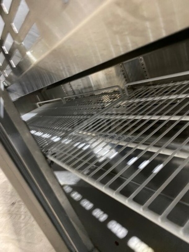 Spartan Commercial Refrigerated Sandwich Prep Table! With 3 Door Storage Space Underneath! Poly Coated Racks! All Stainless Steel! On Casters! Model: SST7230 115V - Image 6 of 8
