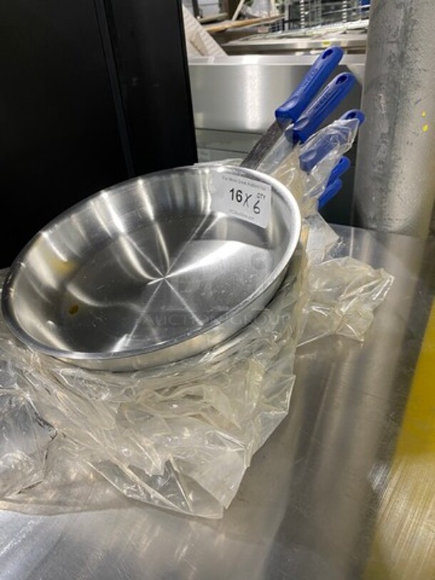 NEW! Winco Stainless Steel 12" Frying Pans! With Cool Touch Handles! 6x Your Bid! - Image 6 of 6