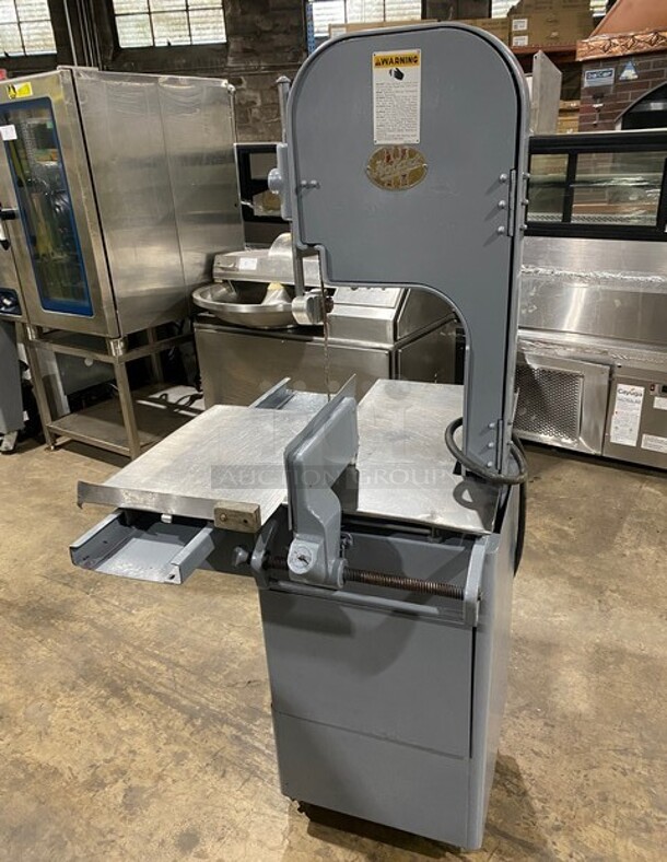 WOW! Hobart Commercial Floor Style Heavy Duty Meat Bandsaw! All Stainless Steel!  - Image 4 of 11