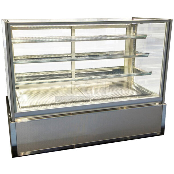 BRAND NEW SCRATCH AND DENT! Federal Industries ITRSS6034-B18 Stainless Steel Commercial Floor Style Open Grab N Go Display Case Refrigerated Merchandiser. 115 Volts, 1 Phase. Stock Picture Used as Gallery. Cannot Test Due To Missing Power Cord