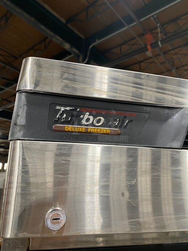 Turbo Air TSF-23SD Stainless Steel Commercial Single Door Reach In Freezer w/ Metal Racks on Commercial Casters! MODEL TSF23SD SN: BE2F0006 115V 1PH - Image 8 of 9