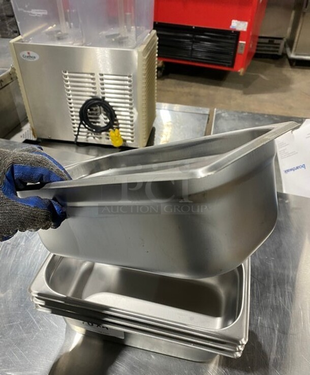 Winco Stainless Steel Food Steam Pans! 4X Your Bid! MODEL SPJL304 - Image 6 of 8