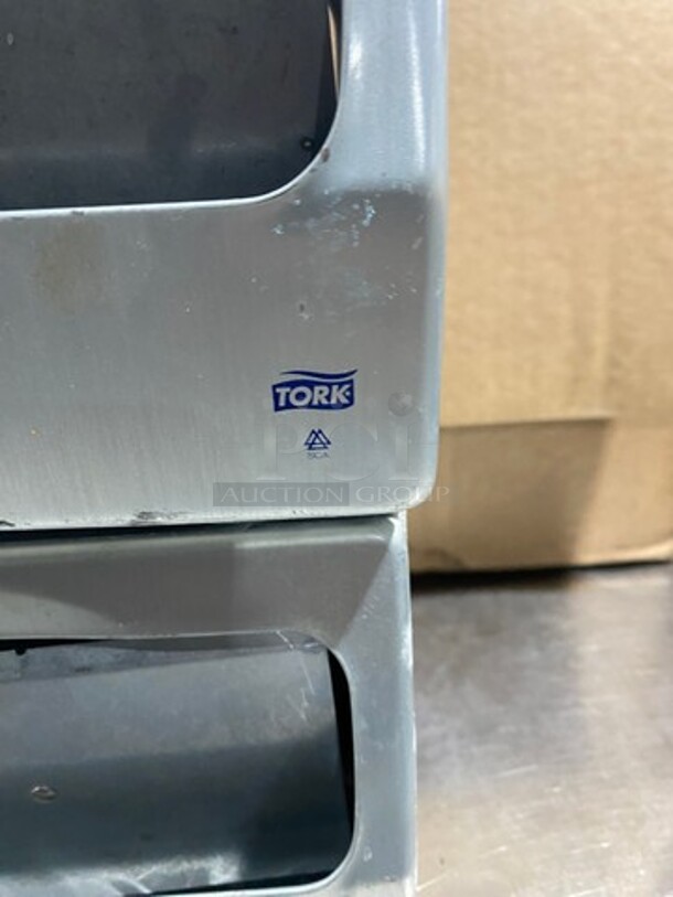 Tork Dual Sided Metal Napkin Dispenser! 4x Your Bid! - Image 6 of 7