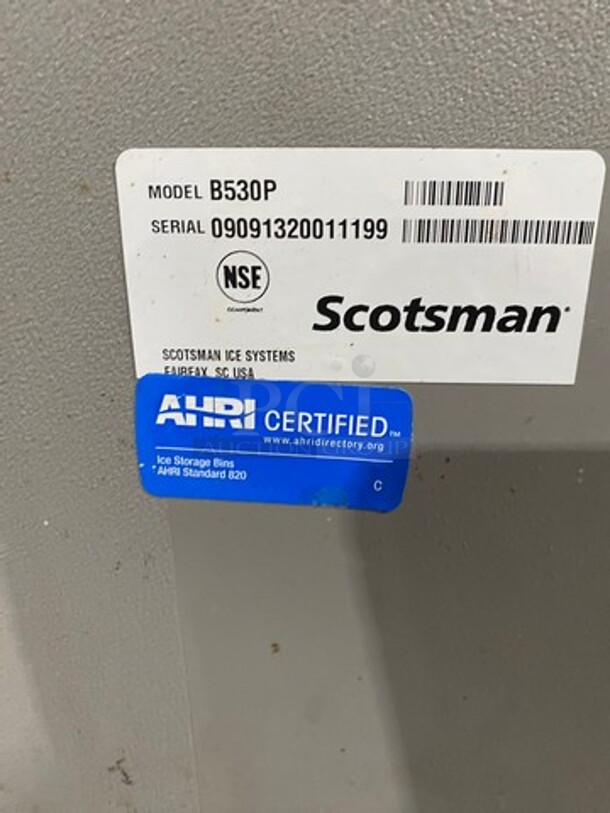 Scotsman Prodigy Commercial Air-Cooled Ice Machine! All Stainless Steel! On Legs! 2x Your Bid Makes One Unit! Model: C0530SA1B SN: 11041320010488 115V 60HZ 1 Phase, Model: B530P SN: 09091320011199 - Image 8 of 11