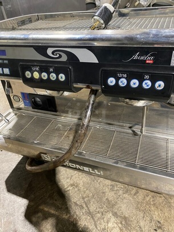 Nuova Simonelli Commercial Countertop 2 Group Espresso Machine! All Stainless Steel! On Legs! Model: AURELIADIGIT SN: 264289 208/240V - Image 8 of 12