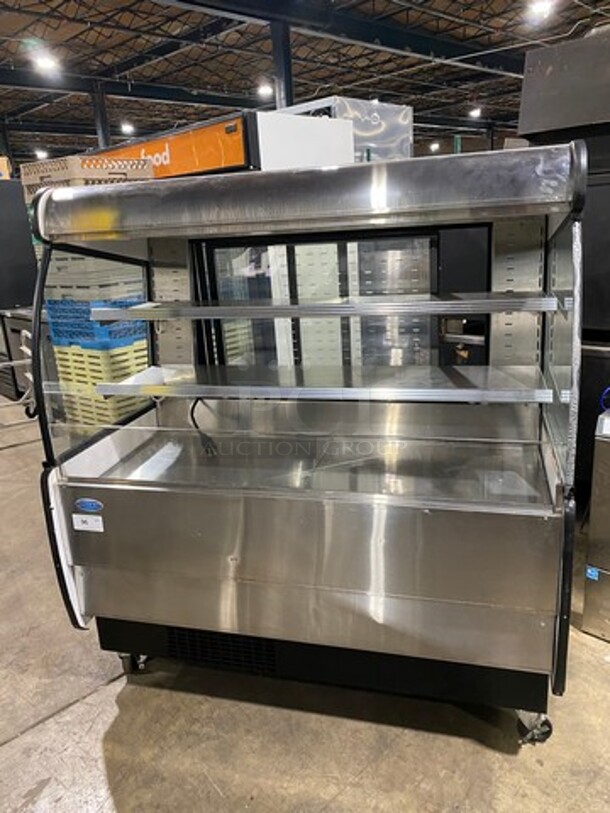 Federal Industries Commercial Refrigerated Grab-N-Go Open Case Merchandiser! With Rear Access Doors! Model: RSSM560SC5 SN: 130611769602 120/208/240V 60HZ 1 Phase
