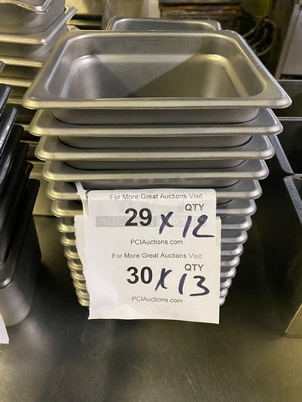 Browne Steam Table/ Prep Table Pans! All Stainless Steel! 13x Your Bid! - Image 1 of 6