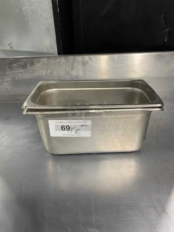 Commercial Steam Table/ Prep Table Food Pans! All Stainless Steel! 2x Your Bid! - Image 1 of 4