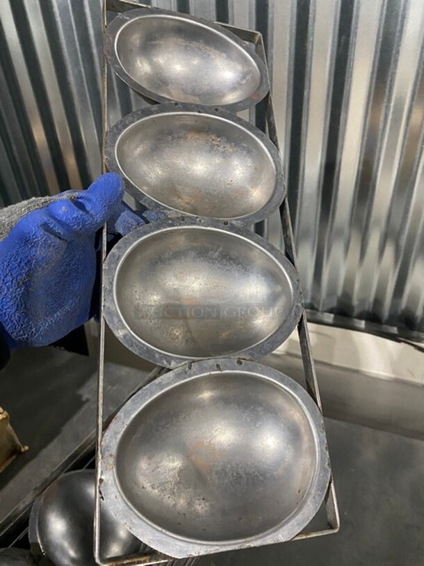 All One Money! Stainless Steel Egg Shape Cake Molds! - Image 3 of 4