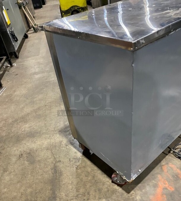 Cool Tech Commercial 2 Door Lowboy/ Worktop Cooler! Stainless Steel! On Casters! - Image 4 of 8