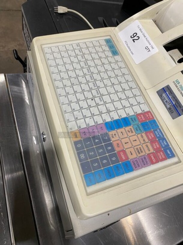 Sam4s Commercial Countertop Electronic Cash Register! Model: SER7000 120V - Image 7 of 9