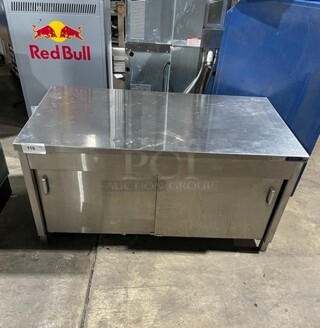 Amtekco Stainless Steel Equipment Stand Cabinets With Double Sliding Doors!