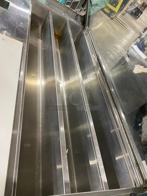 Duke Commercial Sandwich Prep Line Unit! With Slanted Front Glass! With Commercial Cutting Board! All Stainless Steel! On Casters! Model: SUBCPTC60M SN: 07063219 120V 60HZ 1 Phase - Image 5 of 8