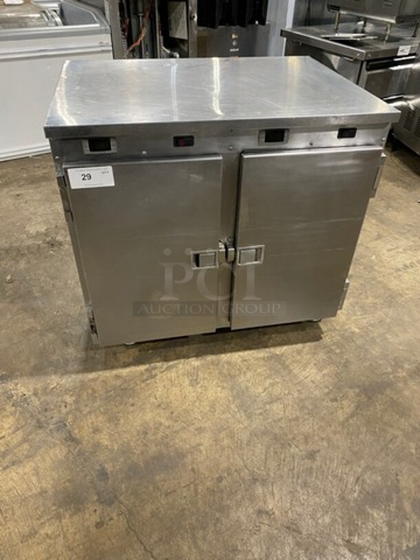 FWE Commercial 2 Door Food Warming/Holding Cabinet! All Stainless Steel! On Casters! Model: HLC16CHP SN: 113104105 120V 1 Phase