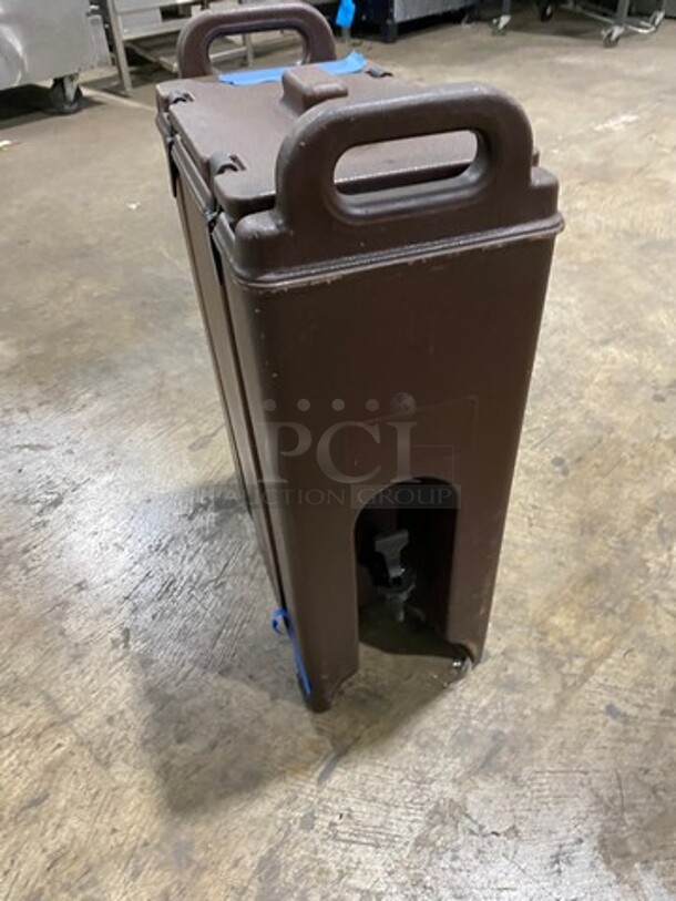 Cambro Insulated Beverage Dispenser/ Holder! With Side Handles! With Lid! - Image 3 of 5